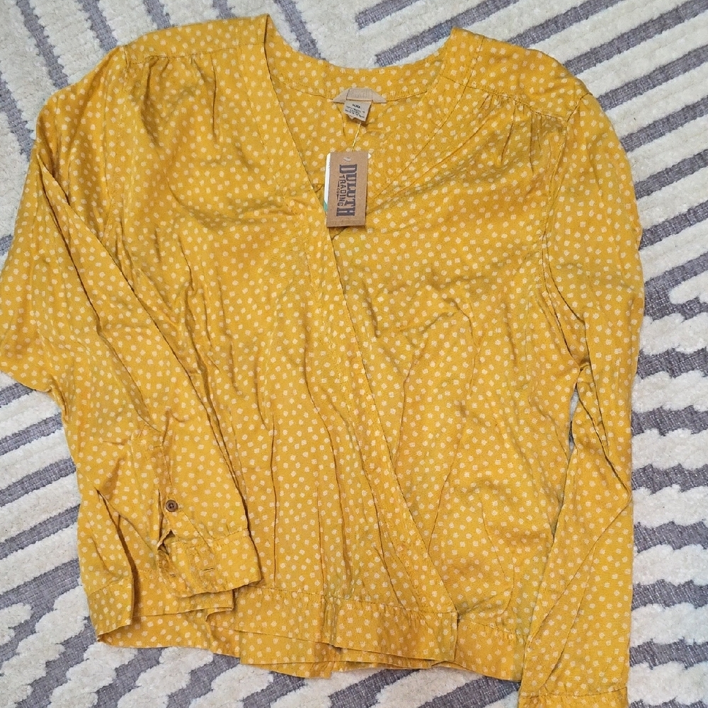 duluth Yellow Floral Women's Top